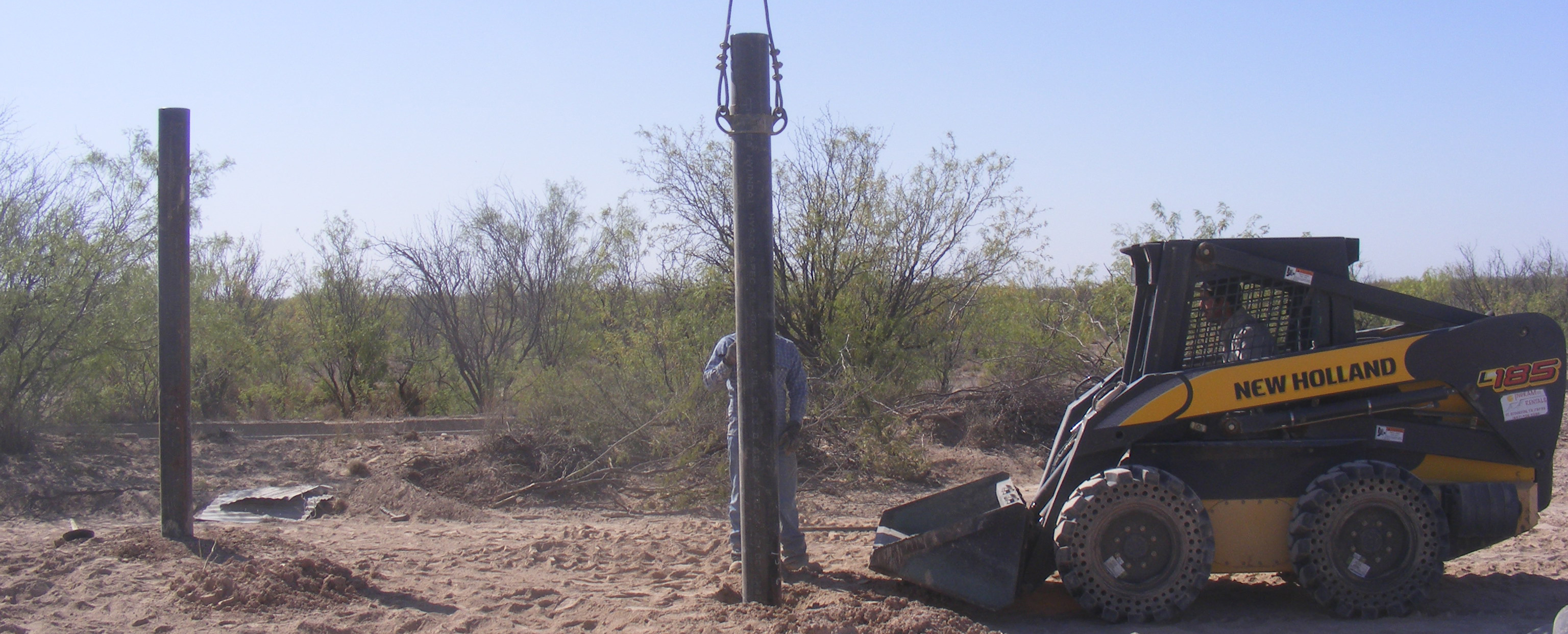 Spring Branch Water Well - SunRotor XR (Securing Panel Mounting Rack Poles)