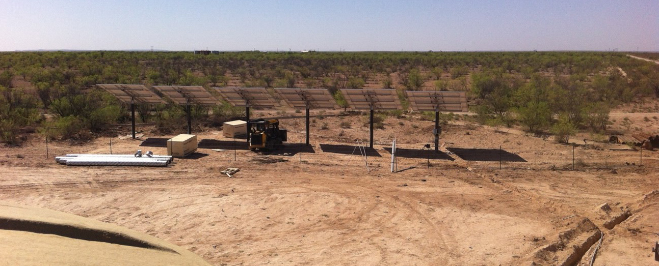 Spring Branch Water Well - SunRotor XR (Completed Solar Array - 48 x 285W Panels)